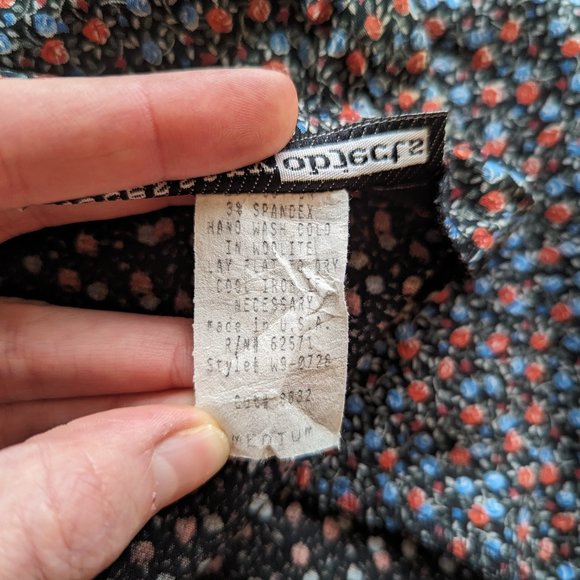 Necessary Objects y2k Vintage Strapless Disty Floral Midi Dress Size M - Picture 7 of 10